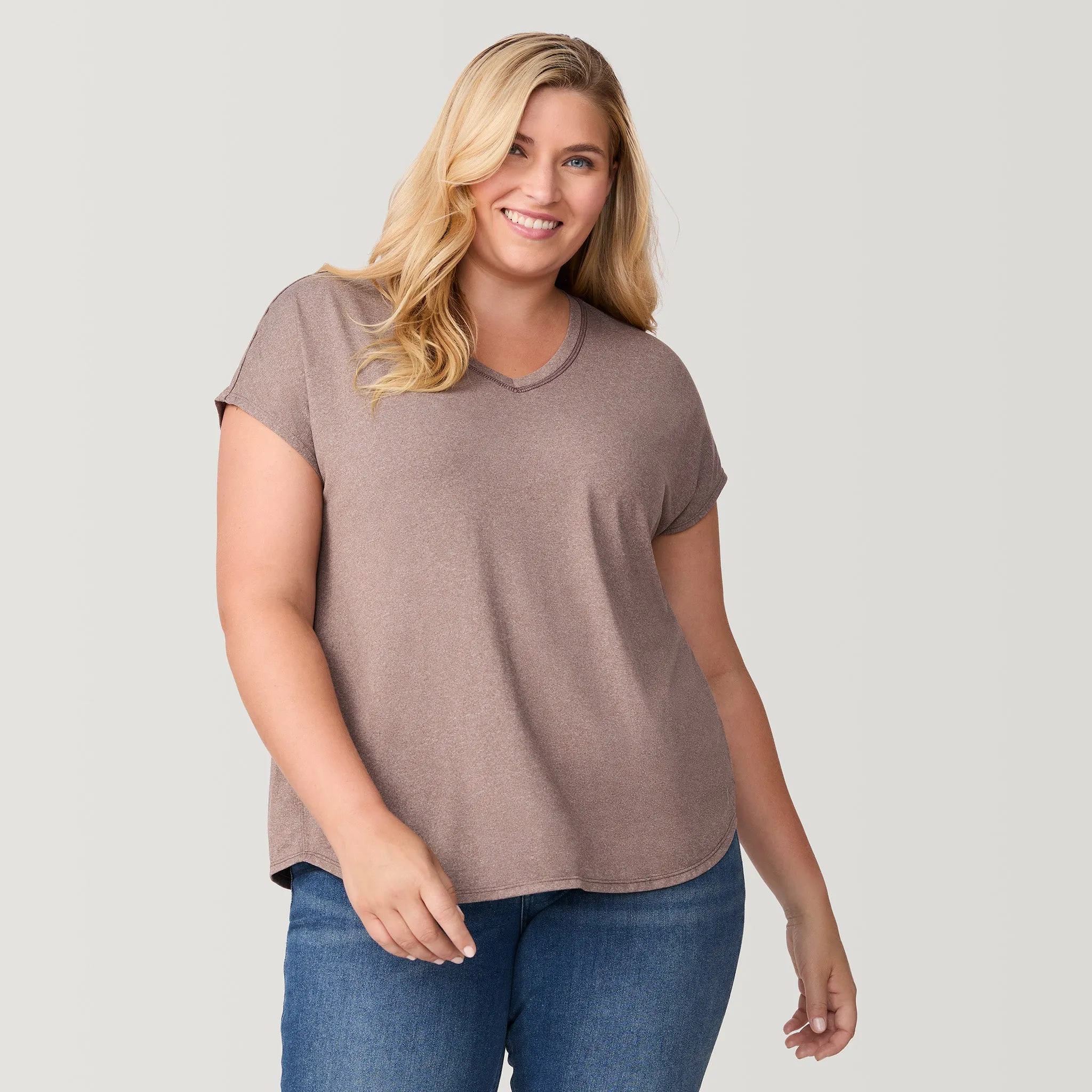 Women's Plus Size Microtech Chill B Cool Tee