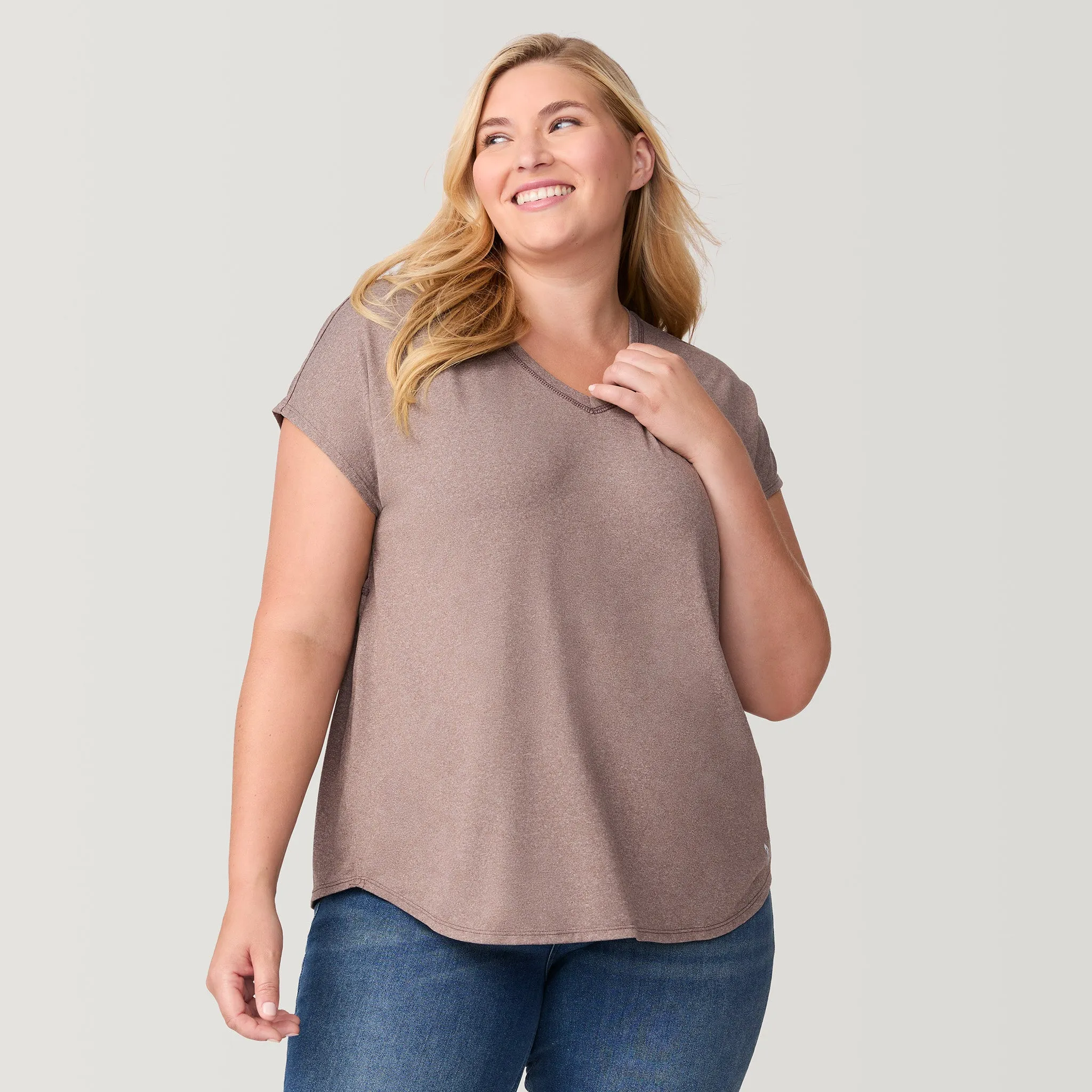 Women's Plus Size Microtech Chill B Cool Tee