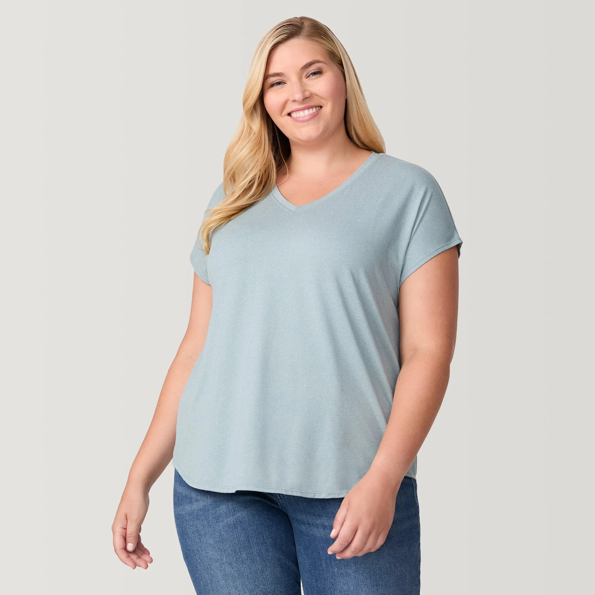 Women's Plus Size Microtech Chill B Cool Tee