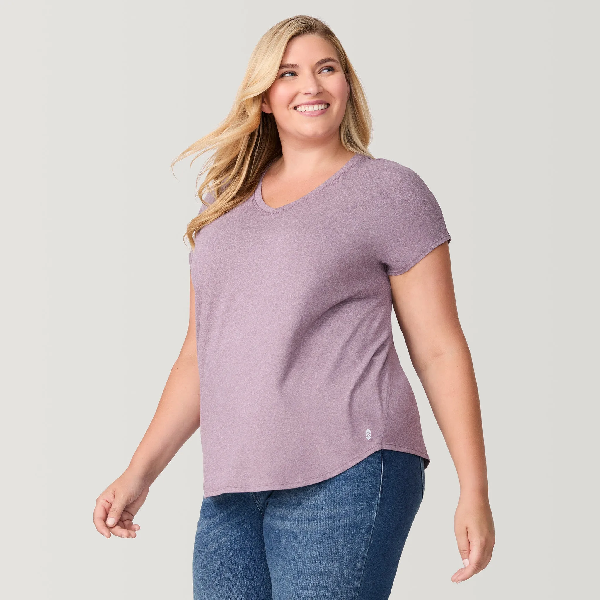 Women's Plus Size Microtech Chill B Cool Tee